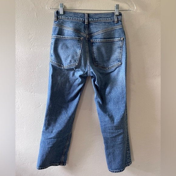 ASOS High Waist Mom Jeans Straight Leg Crop - Picture 2 of 4